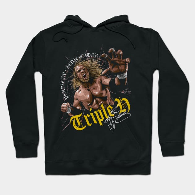 Triple H Crack Hoodie by MunMun_Design